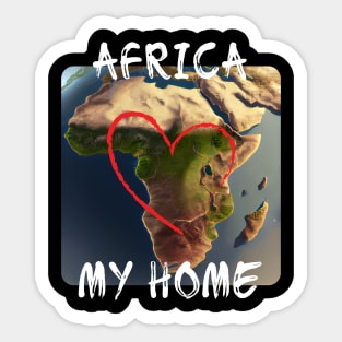 Africa - My Home Sticker